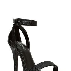 Nasty Gal Black Strappy Heels